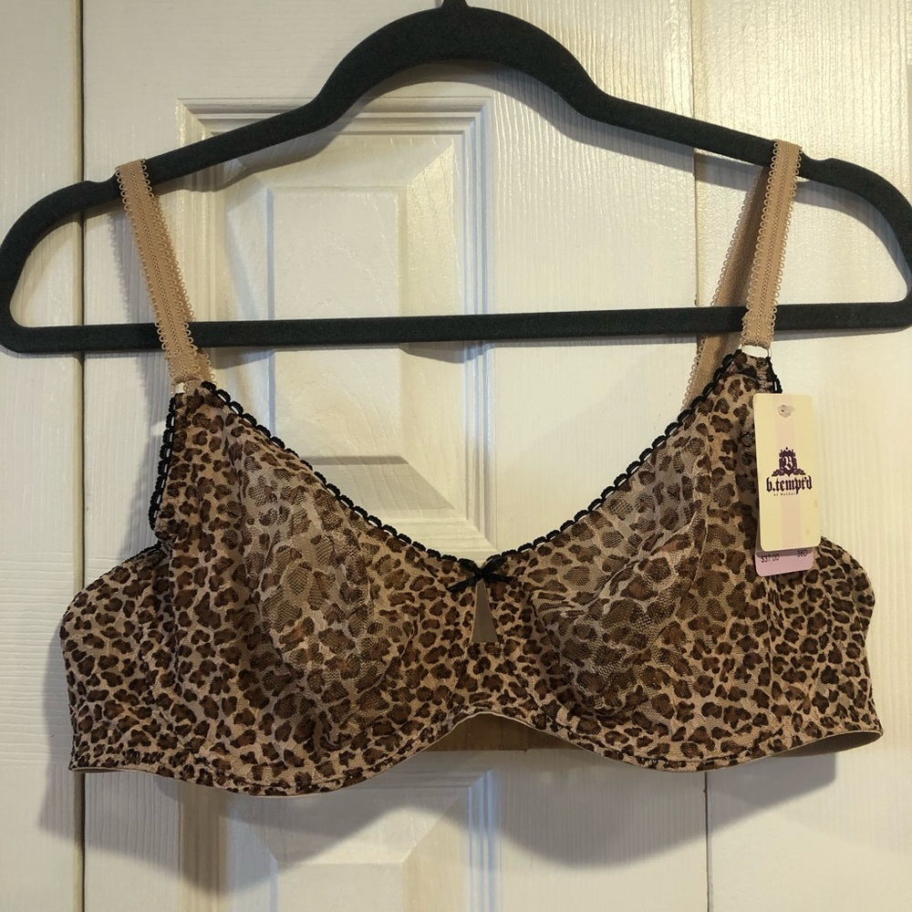 BeTempted Leopard Sheer Bra